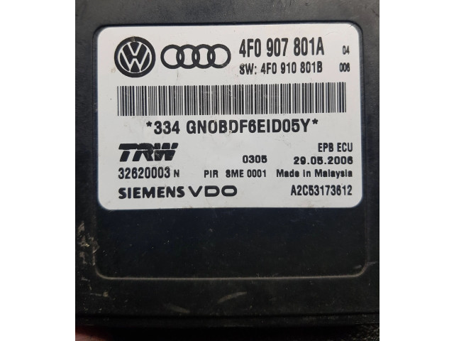 Блок управления климат-контролем 4F0907801A, 4F0910801B   Audi A6 S6 C6 4F