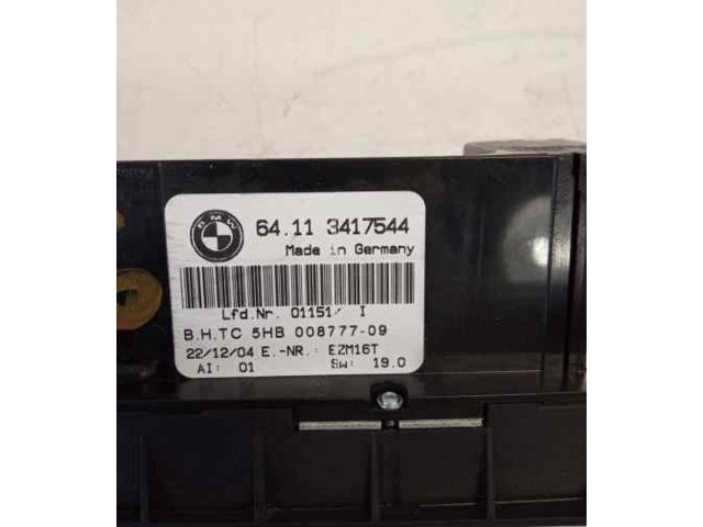 Блок управления климат-контролем 64113417544, 5HB00877709 BMW X3 E83