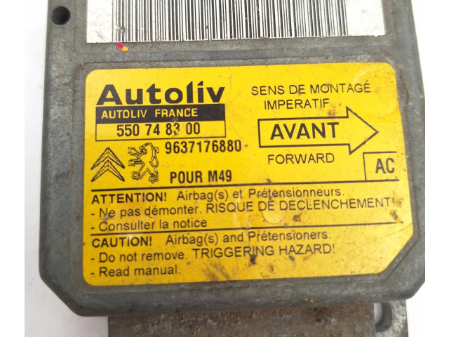 Блок подушек безопасности 9637176880, 550748300 Citroen Berlingo