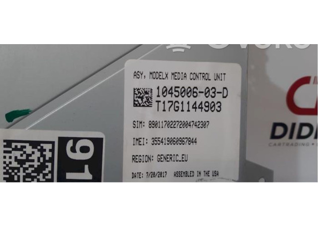 Дисплей 104500603D Tesla Model X