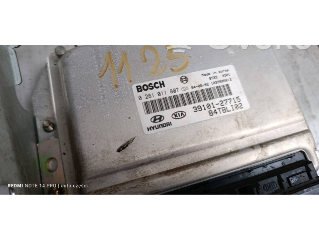 Блок управления двигателя 0281011807, 3910127715   Hyundai Getz