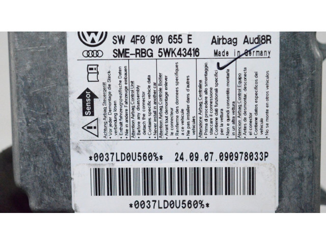 Блок подушек безопасности 4F0910655E   Audi A6 S6 C6 4F