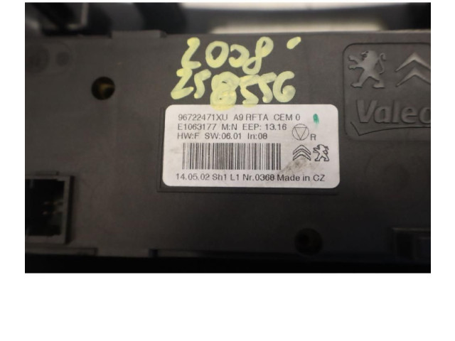 Блок управления климат-контролем 96722471XU   Peugeot 2008 I