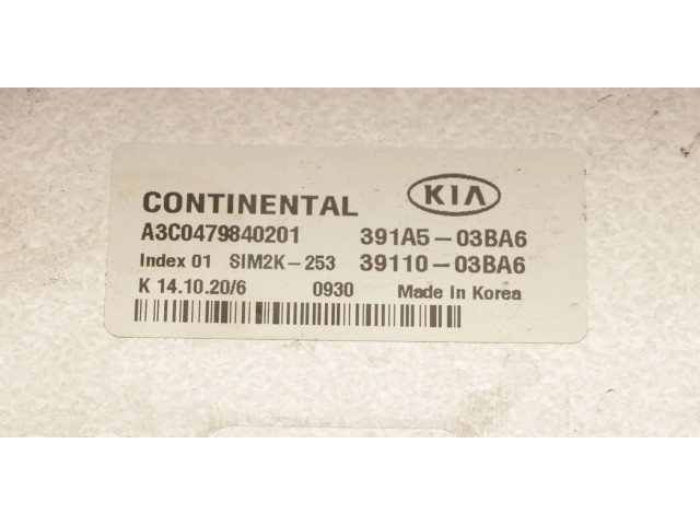 Блок управления двигателя 391A1-03BA6, 3911003BA6   KIA Ceed