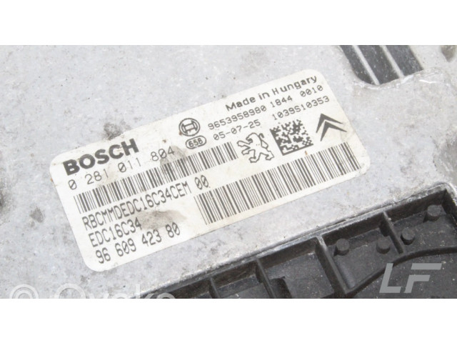 Блок управления двигателя 9660942380, 0281011804 Citroen C3 Aircross