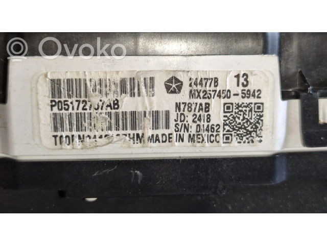 Панель приборов P05172787AB, 24477B   Dodge Journey       