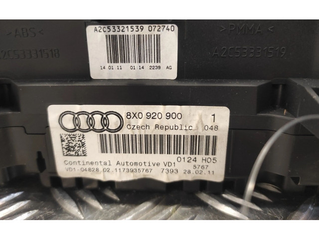 Панель приборов 8X0920900, A2C53348591   Audi A1       