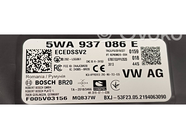 Блок комфорта 5WA937086E Skoda Octavia Mk4