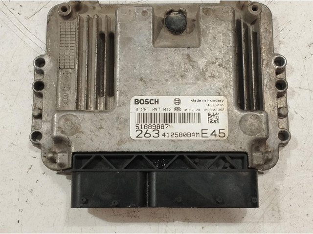 Řídící jednotka 0281017012, 0281017012 Fiat Doblo 2014