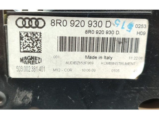 Панель приборов 8R0920930D Audi Q5 SQ5