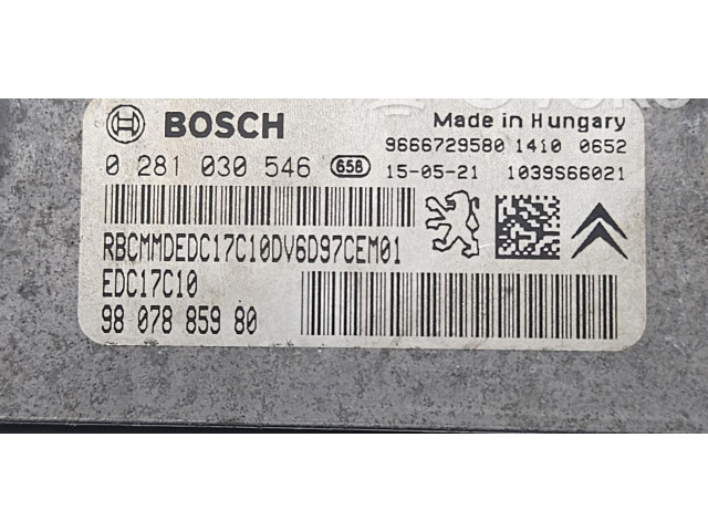 Řídící jednotka 0281030546 Peugeot Expert