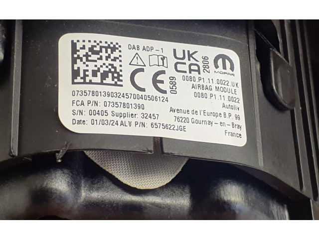 Подушка безопасности водителя 6575622JGE, 07357801390 Jeep Avenger