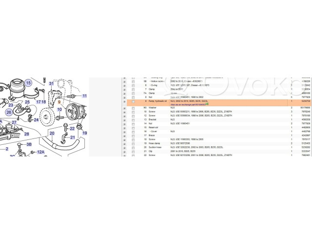 Vstřikovací lišta 93184553, 5230750   Saab 9-5    B235R 