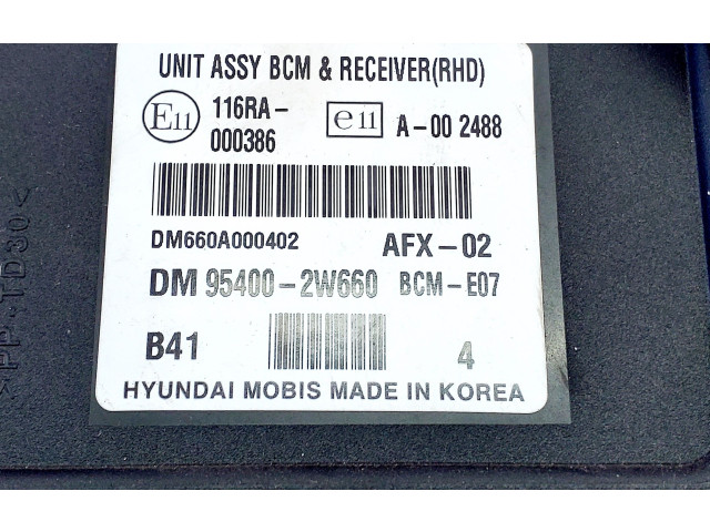 Pojistková skříňka Řídící jednotka BSM 954002W660, 2W95411100 Hyundai Santa Fe 2013