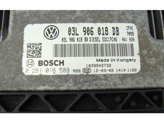 Блок управления двигателя 03L906018DB Skoda Yeti (5L)