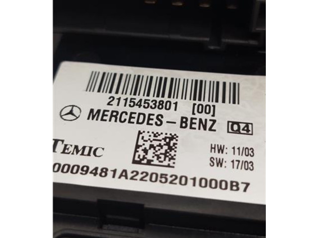 Pojistková skříňka 2115453801, 2115453801 Mercedes-Benz E AMG W211 2005
