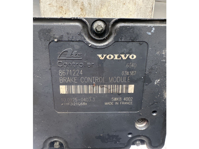 Блок АБС 8671224, 10092504033   Volvo  XC90  2003 - 2006 года
