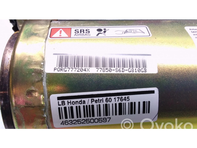 Подушка безопасности пассажира 77850, S6DG810GB Honda Civic