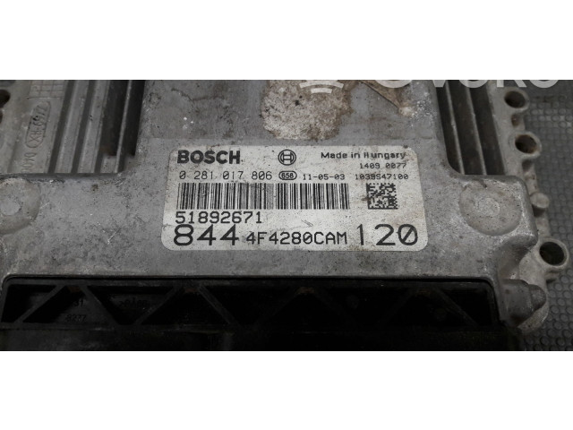 Блок управления двигателя 0281017806 Lancia Delta