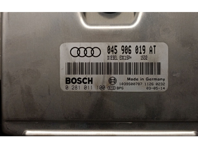 Блок управления двигателя 045906019AT, 0281011100BOSCH Audi A2
