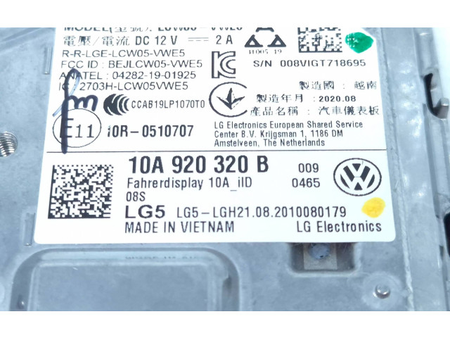 Панель приборов 10A920320B, 008V1G7718695   Volkswagen ID.3       