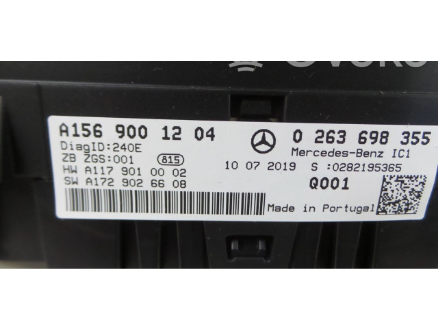 Přístrojová deska  Mercedes-Benz GLA W156 2019 A1569001204  