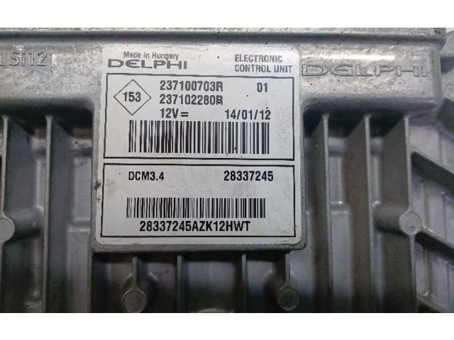 Блок управления двигателем Блок управления 28337245, 237100703R Dacia Duster