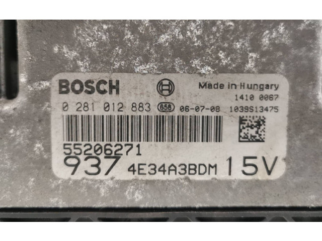 Блок управления двигателя 55206271, 0281012883   Alfa Romeo GTV