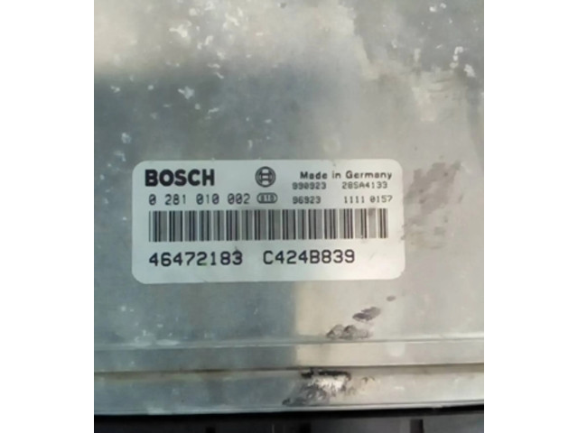 Блок управления двигателя 0281010002   Lancia Lybra