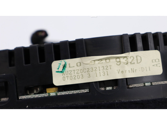 Панель приборов 8L0920932D, 110080142 Audi A3 S3 8L