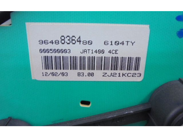 Přístrojová deska Peugeot 206 CC 2003 9648836480, 9648836480