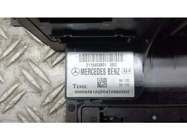 Pojistková skříňka 2115453801 Mercedes-Benz E W211 2005