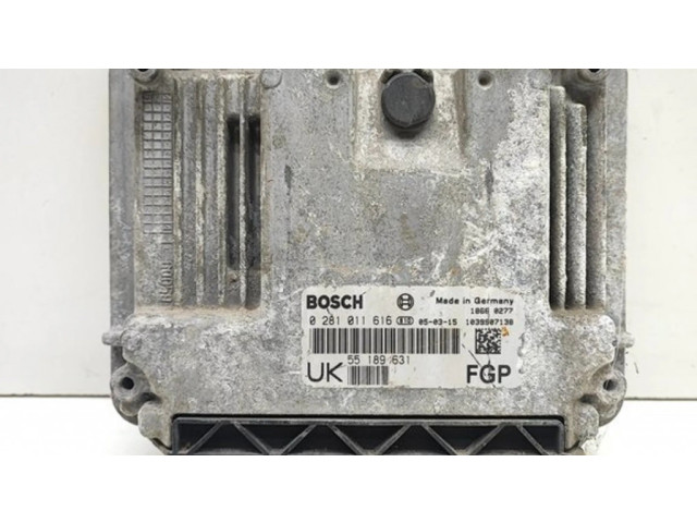 Řídící jednotka 55189631, 0281011616 Opel Vectra C 2008
