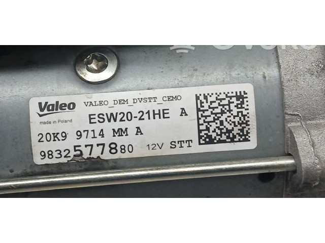 Турбина Стартер Peugeot Partner III  9832577880, ESW2021HE   для двигателя YH01      