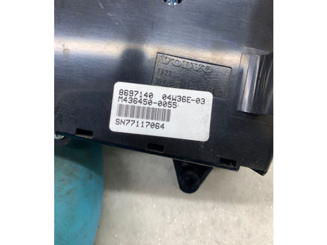 Блок управления климат-контролем 8697140, 04W36E03 Volvo S60