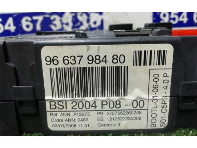 Блок предохранителей 9663798489, 9663798489   Citroen C4 I    