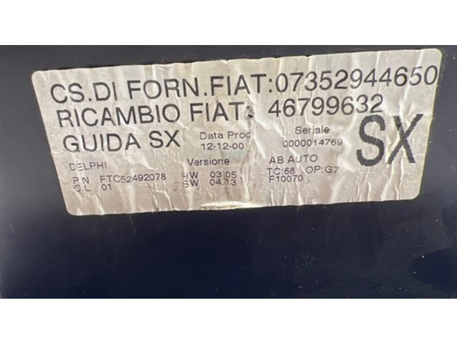 Блок управления климат-контролем 46799632, 07352944650 Alfa Romeo 147