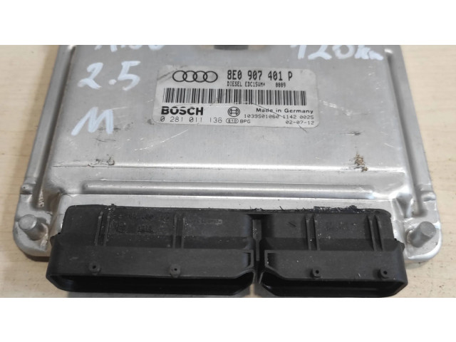 Řídící jednotka 8E0907401P, 0281011136 Audi A4 S4 B6 8E 8H 2003