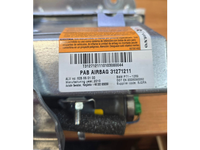 Подушка безопасности пассажира 31271211, 605650100   Volvo V70