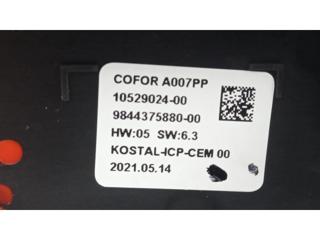 Блок управления климат-контролем 9844375880   Citroen C4 Aircross