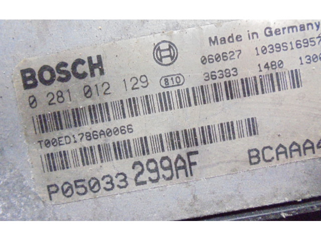 Řídící jednotka 0281012129, P05033299AF Dodge Caliber 2006