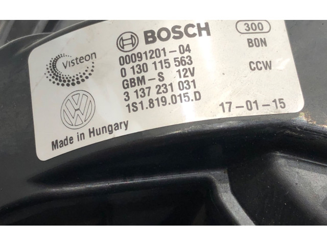 Вентилятор печки 0130115563 Skoda Citigo