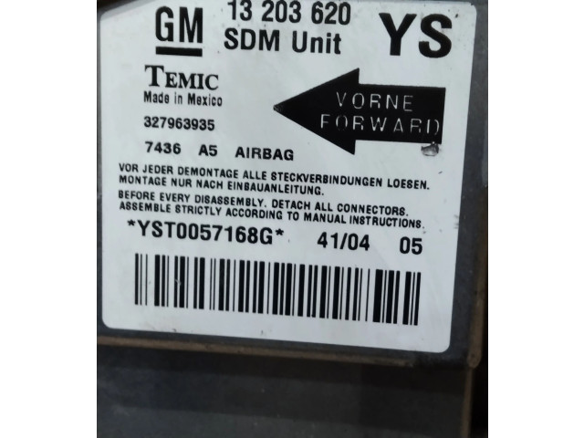 Блок подушек безопасности 327963935, 13203620   Opel Meriva A