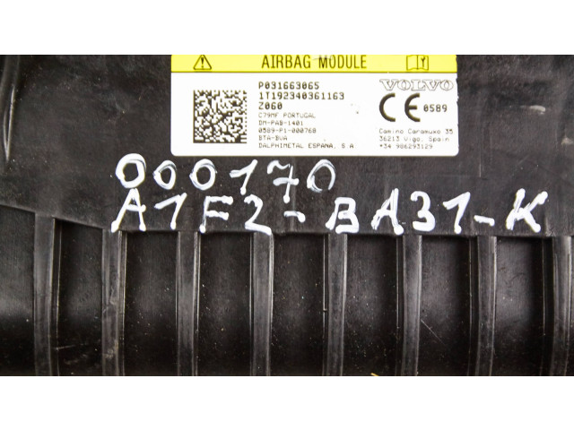 Подушка безопасности пассажира 34160697, 031663065   Volvo V60