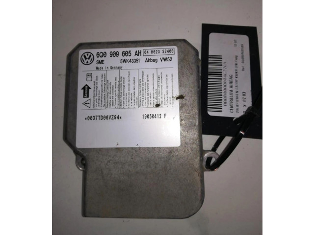 Блок подушек безопасности 6Q0909605AH, CENTRALITAAIRBAG   Volkswagen Caddy
