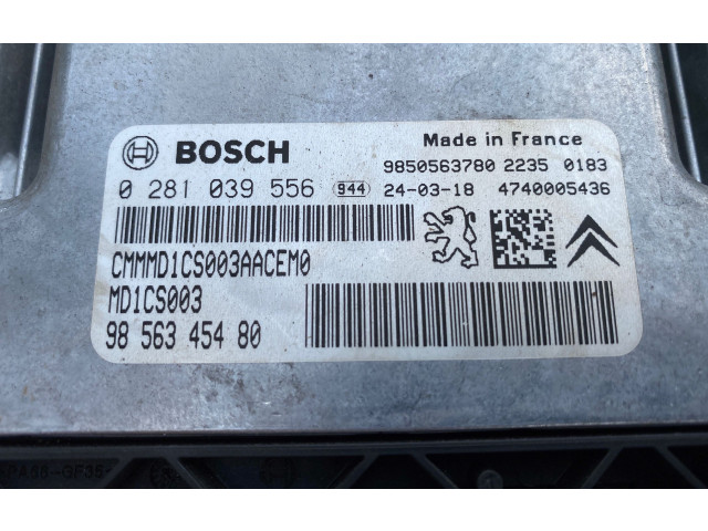 Блок управления 0281039556, 9850563780 Peugeot Partner III