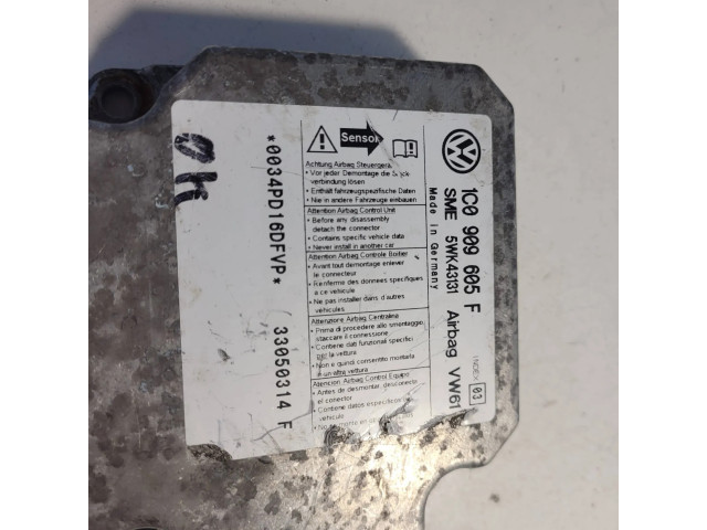 Блок подушек безопасности 1C0909605F, 5WK43131   Skoda Fabia Mk2 (5J)