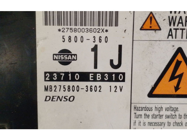 Řídící jednotka 23710EB310, MB2758003602DENSO Nissan Navara 2005