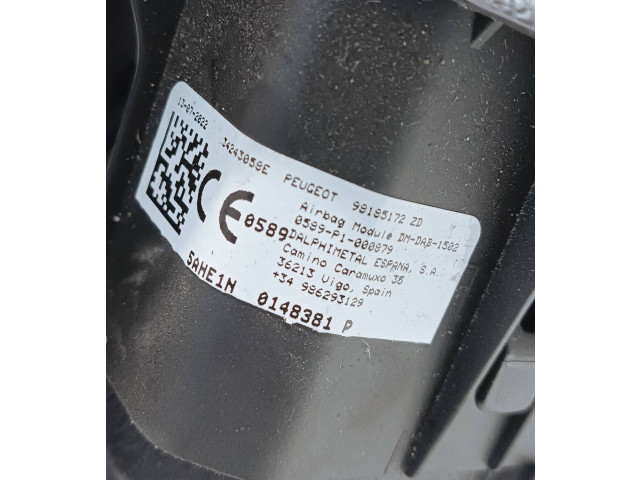 Подушка безопасности водителя 98185172, 621963986   Peugeot Partner III