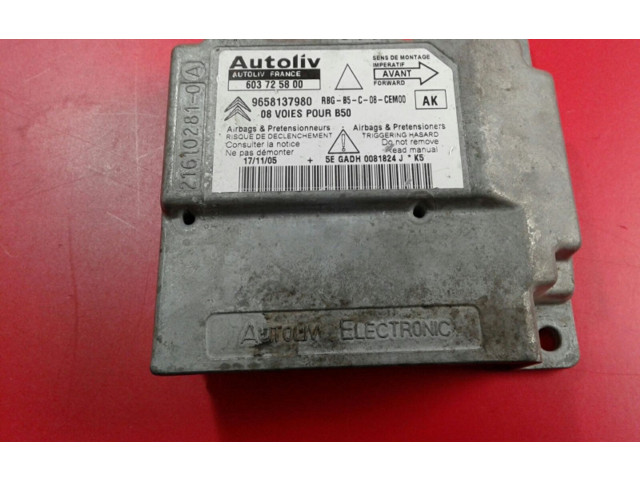 Блок подушек безопасности 9658137980, 08 Citroen C4 I